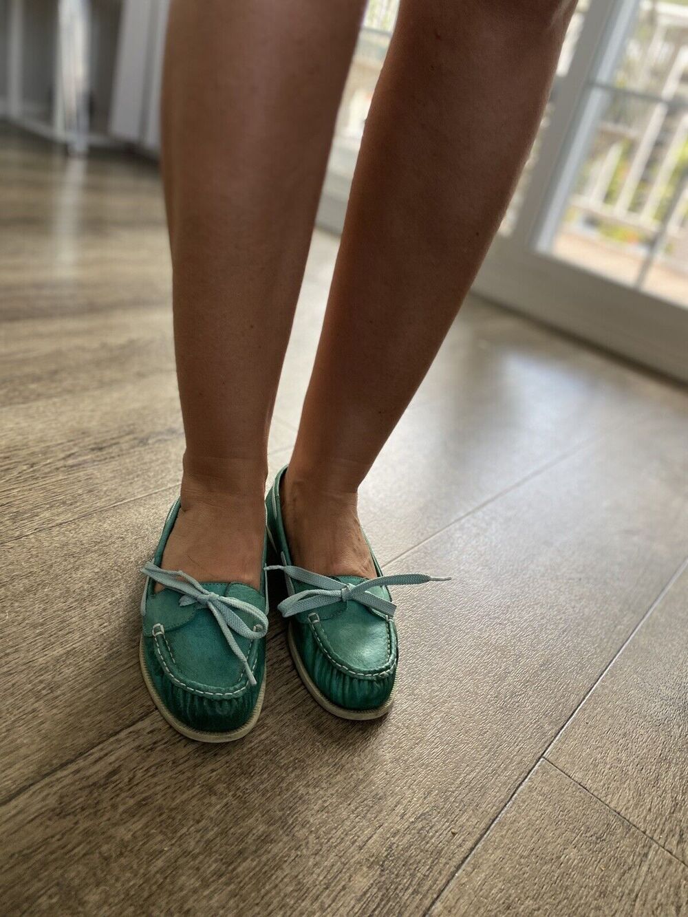BC FOOTWEAR LOAFERS EMERALD GREEN SHOES US 7.5